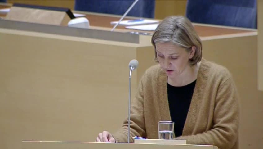 Stillbild från Interpellationsdebatt, Strandskyddet och bostadsbyggandet