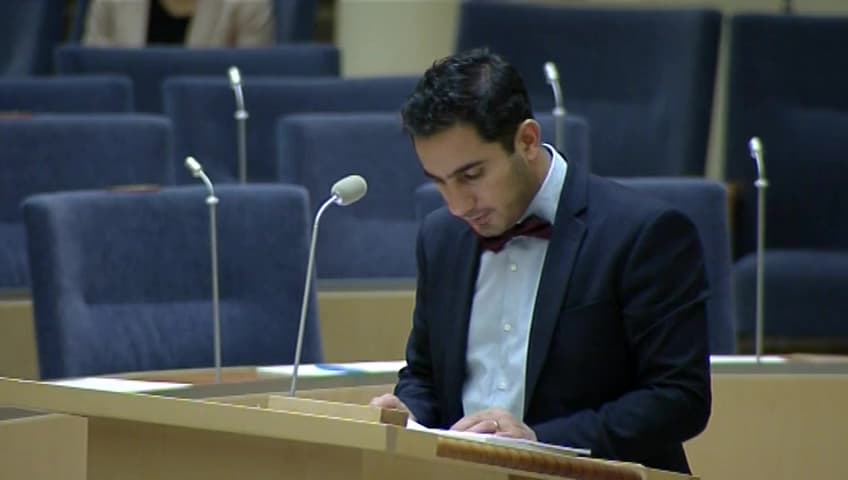 Stillbild från Interpellationsdebatt, Storregionernas effekter på sjukvården