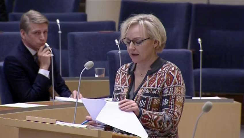 Stillbild från Interpellationsdebatt, Kvaliteten i sex- och samlevnadsundervisningen