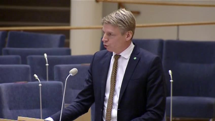 Stillbild från Interpellationsdebatt, Ett stärkt konsumentskydd vid telefonförsäljning