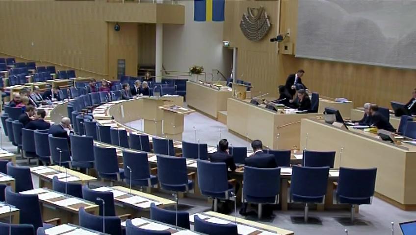 Stillbild från Debatt om förslag, Statens budget 2017 Rambeslutet