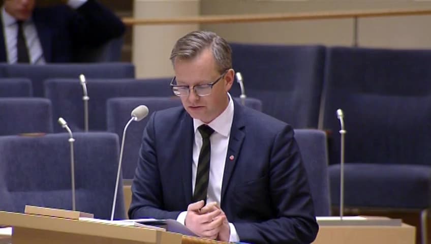 Stillbild från Interpellationsdebatt, Konsekvensutredningar