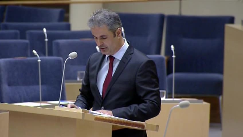 Stillbild från Interpellationsdebatt, Delegation för att skapa jobb