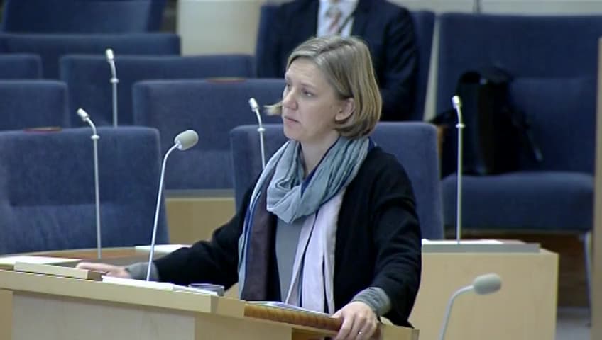 Stillbild från Interpellationsdebatt, Regeringens ställningstagande till det svenska skogsbruket