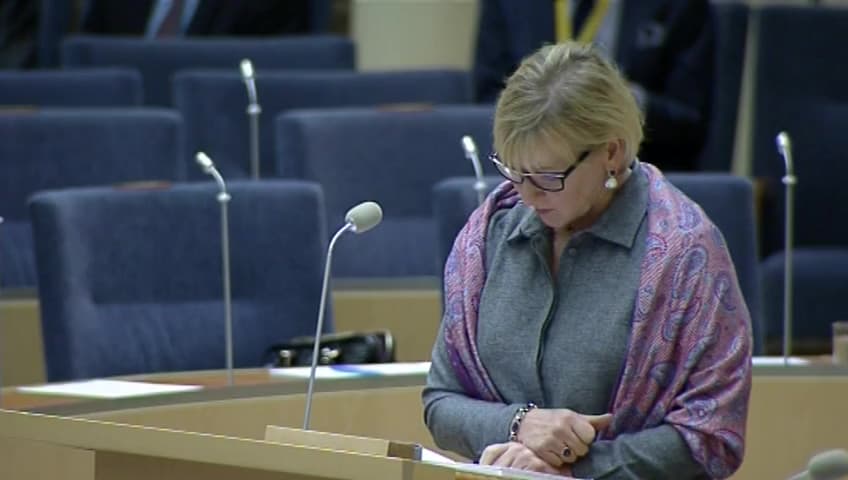 Stillbild från Interpellationsdebatt, Sveriges arbete för fred i Jemen