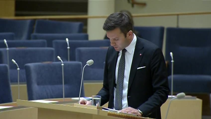 Stillbild från Interpellationsdebatt, Omlokalisering av EMA till Sverige