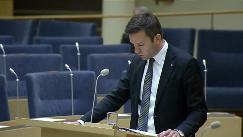 Stillbild från Interpellationsdebatt, Postförsändelser till rättspsykiatriska regionkliniker