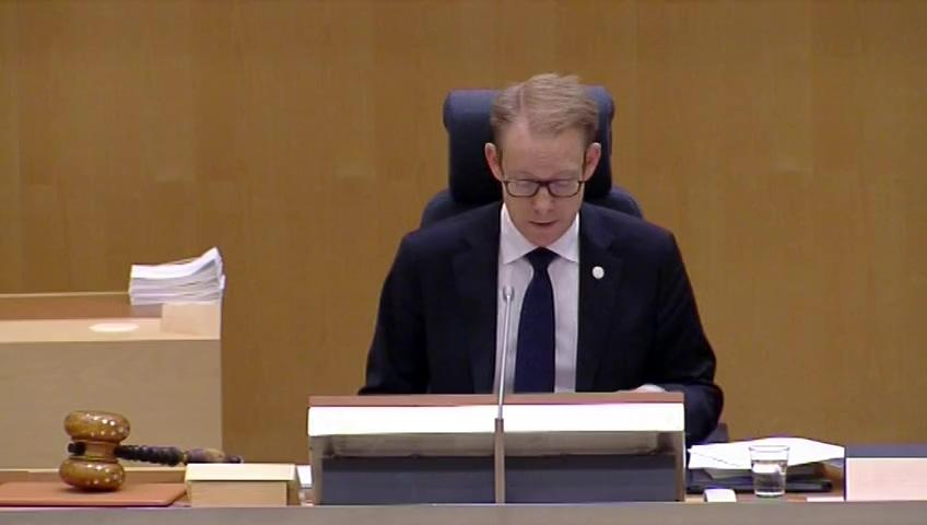 Stillbild från Debatt om förslag, En samlad torvprövning