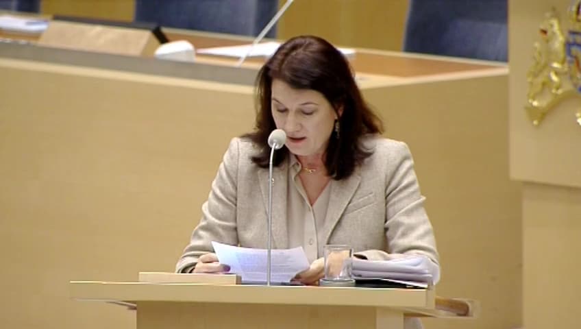 Stillbild från Interpellationsdebatt, Öppenhet i TTIP