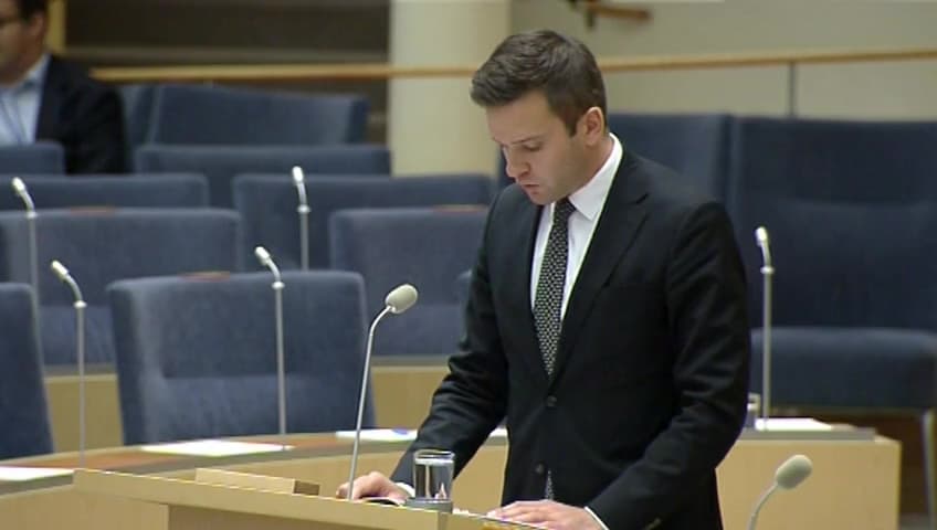 Stillbild från Interpellationsdebatt, Samhällets stöd vid problematiskt dataspelande