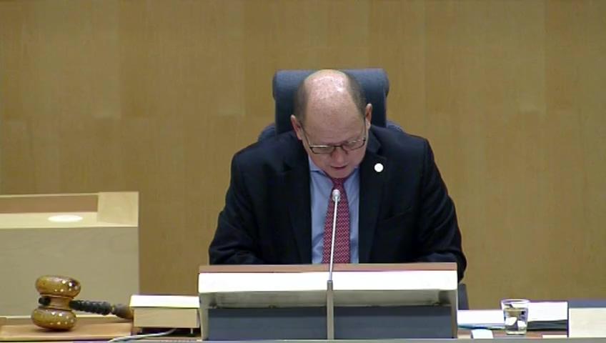 Stillbild från Debatt om förslag, Stiftelsen Riksbankens Jubileumsfonds bidrag till svensk forskning