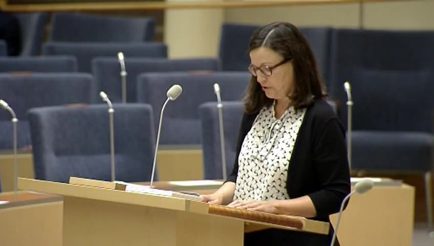 Stillbild från Interpellationsdebatt, Statsbidrag till studieförbund