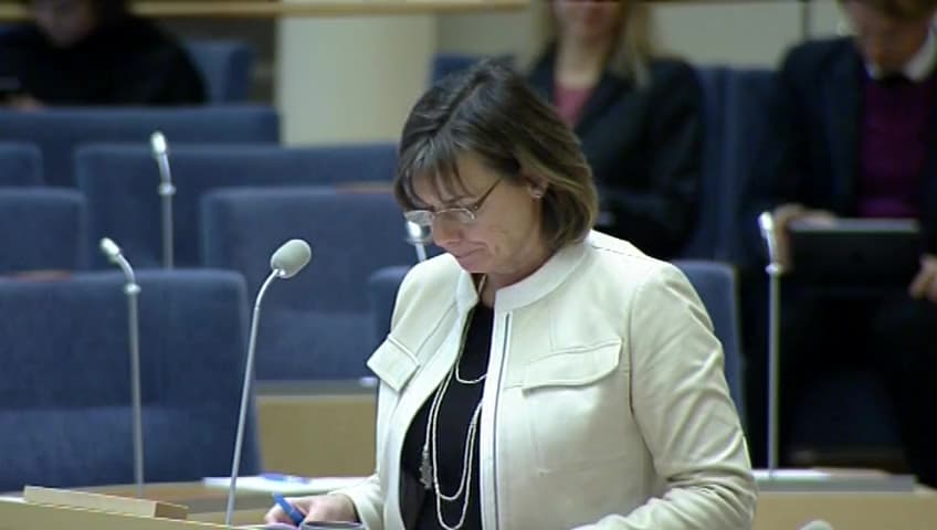 Stillbild från Interpellationsdebatt, Bistånd till Västsahara