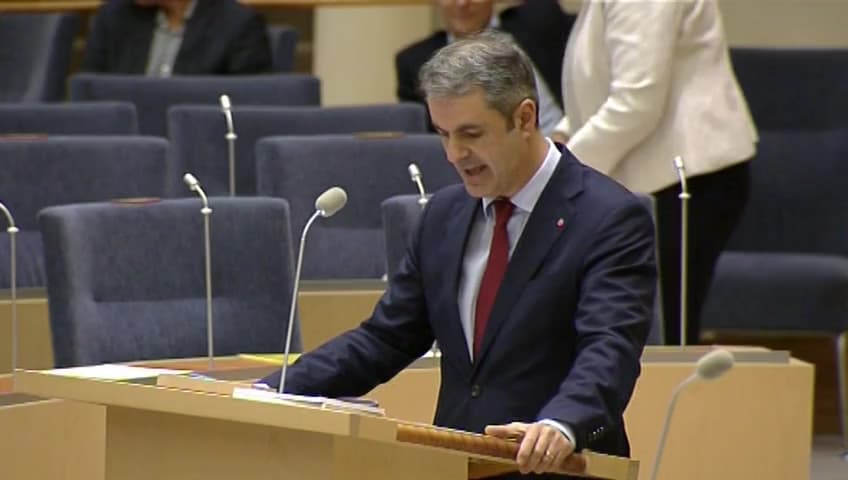 Stillbild från Interpellationsdebatt, Hot mot mindre kommuners energirådgivning