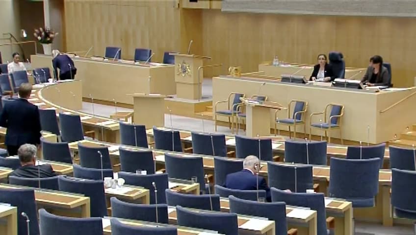 Stillbild från Interpellationsdebatt, Kilometerskatt