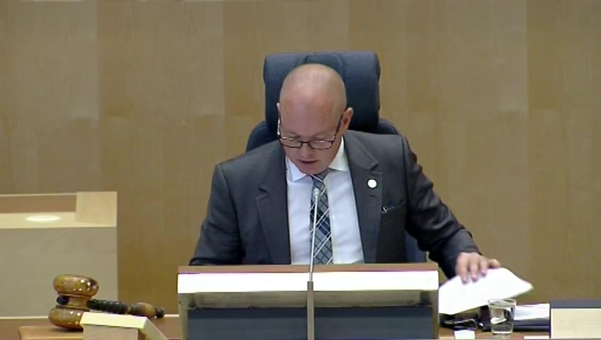 Stillbild från Debatt om förslag, Alkylatbensin för vinterbruk