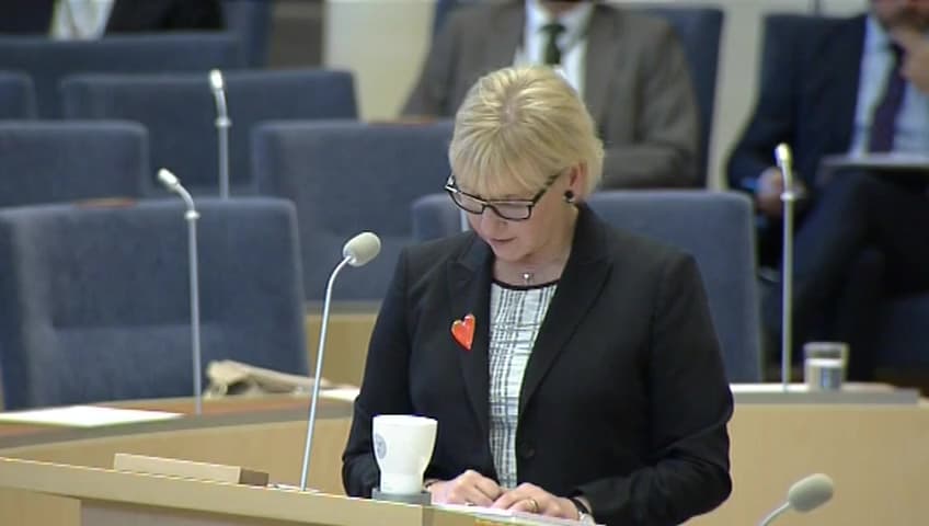 Stillbild från Interpellationsdebatt, Ryskt kärnbränsle i svenska kärnkraftverk