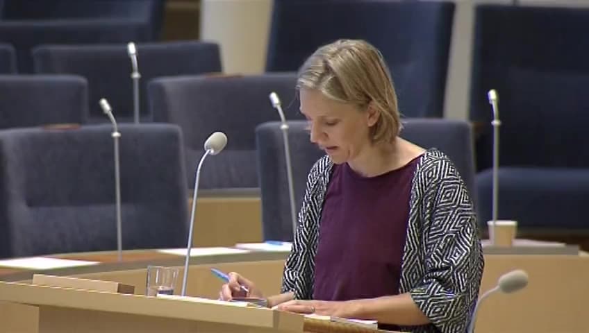 Stillbild från Interpellationsdebatt, Bekämpningsmedlet glyfosat