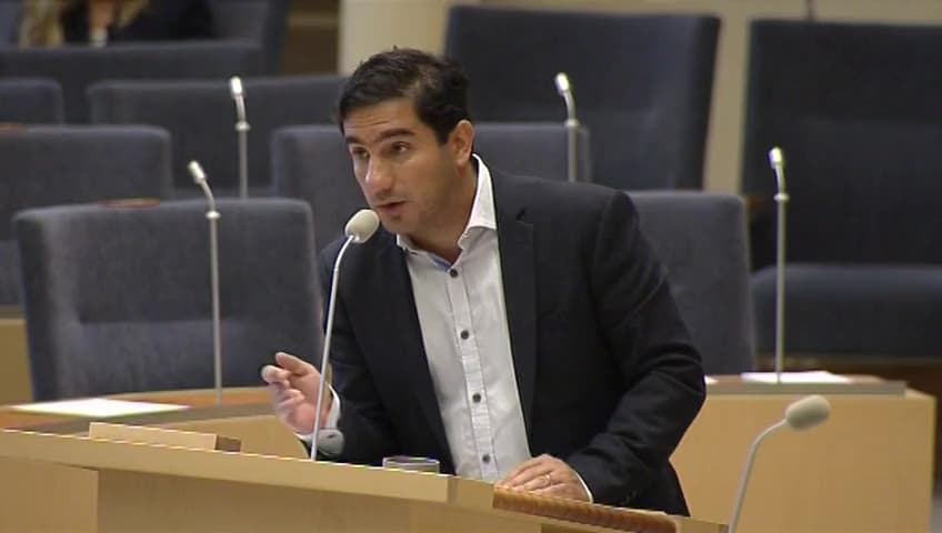 Stillbild från Interpellationsdebatt, Regionindelningens bevekelsegrunder