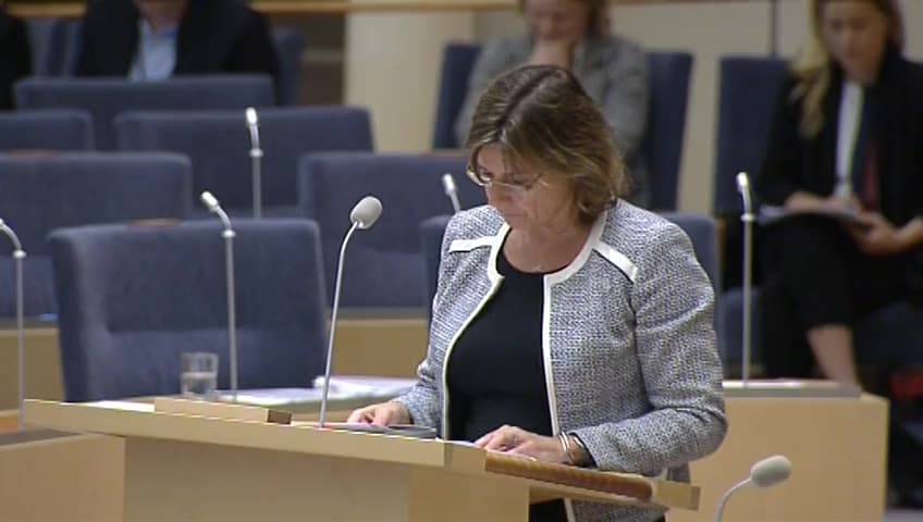 Stillbild från Interpellationsdebatt, Sexuell och reproduktiv hälsa och rättigheter i svensk utvecklingspolitik