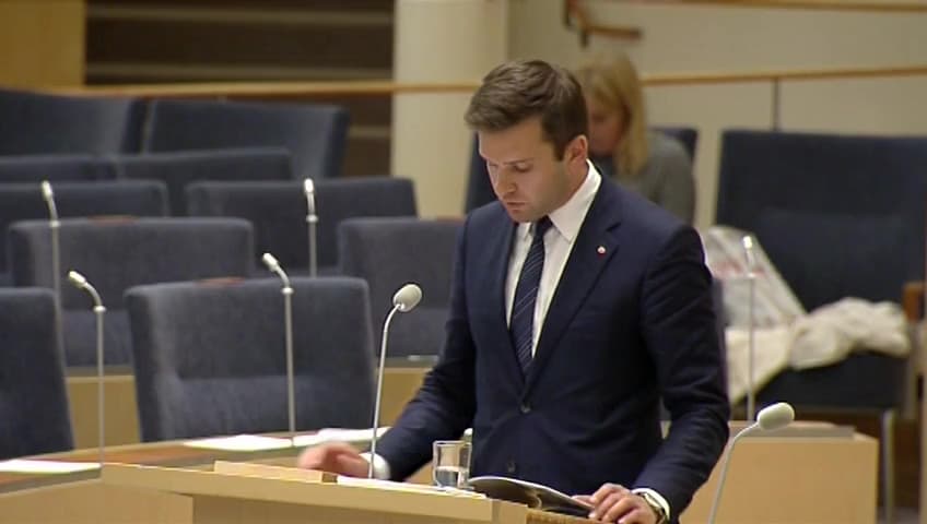 Stillbild från Interpellationsdebatt, Mödra- och barnadödlighet för utlandsfödda