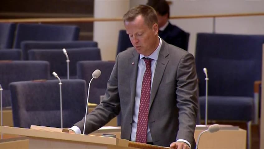 Stillbild från Interpellationsdebatt, Kraftig ökning av klotter