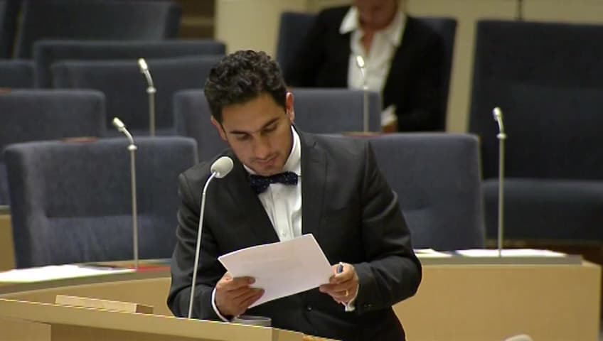 Stillbild från Interpellationsdebatt, Statliga jobb i Västerbotten 