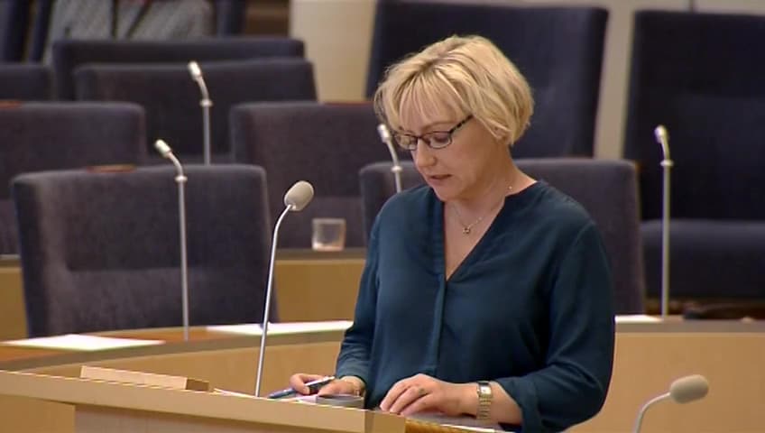 Stillbild från Interpellationsdebatt, Studieavgifter för utomeuropeiska studenter 