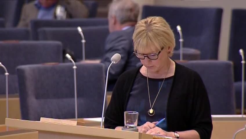 Stillbild från Interpellationsdebatt, Erkännande av folkmordet 1915 (seyfo)