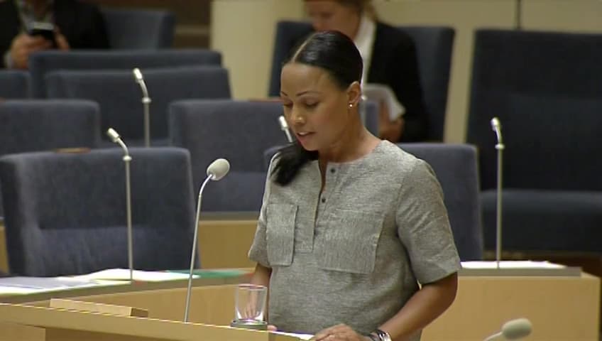 Stillbild från Interpellationsdebatt, Verktyg för barn och unga att kritiskt kunna granska rörliga bilder