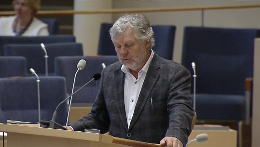 Stillbild från Interpellationsdebatt, Regeringens bostadsprioritering