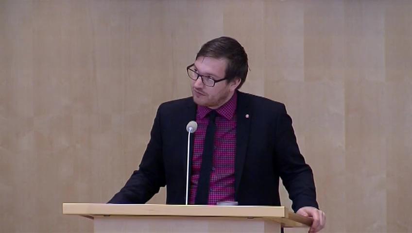 Stillbild från Debatt om förslag, Förstärkt insättningsgaranti