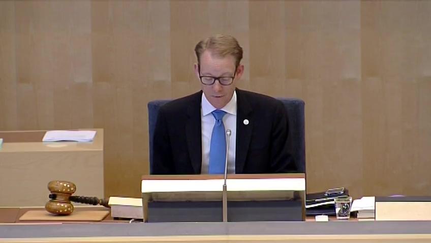 Stillbild från Debatt om förslag, Ett effektivare förbud vid bristande kreditprövning