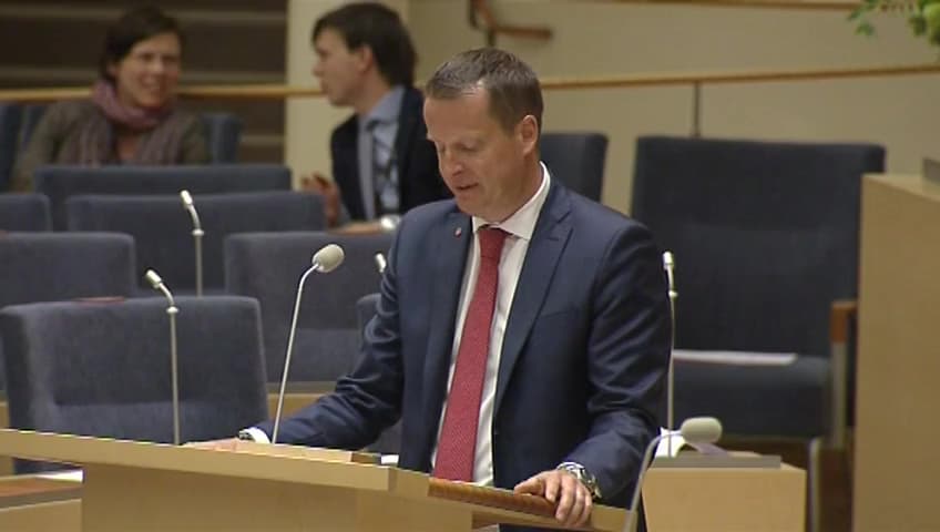 Stillbild från Interpellationsdebatt, Nykterhetskontroller
