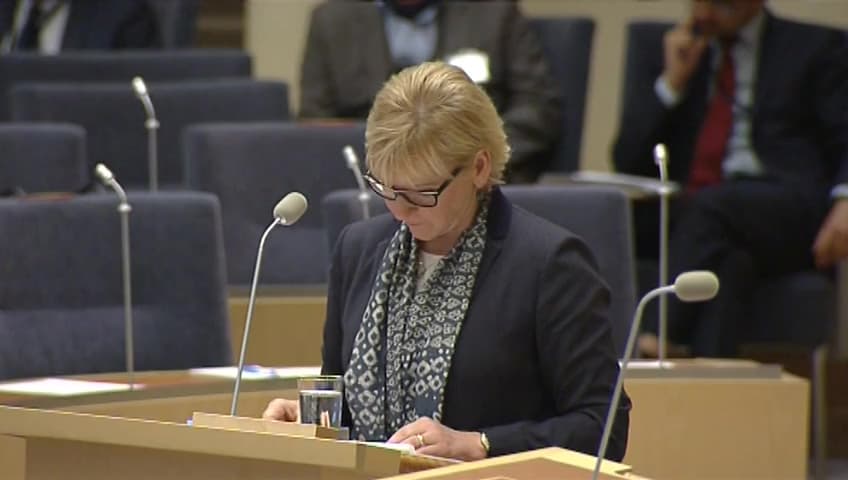 Stillbild från Interpellationsdebatt, Erkännande av seyfo - folkmordet på armenierna