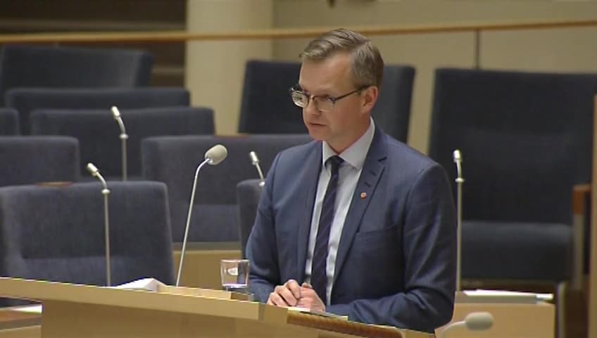 Stillbild från Interpellationsdebatt, Bredband och telefoni i hela Sverige