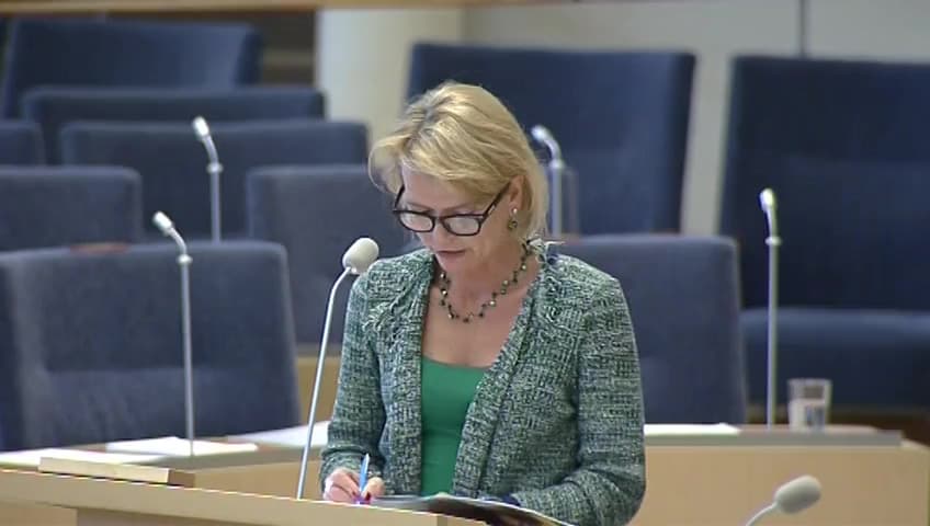 Stillbild från Interpellationsdebatt, Placering i familjehem