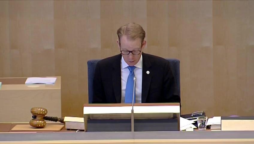 Stillbild från Debatt om förslag, Förmedlingsavgifter vid kortbetalningar