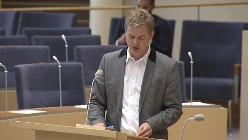 Stillbild från Interpellationsdebatt, Digitala verktyg till nyanlända elever