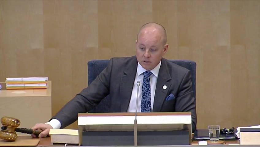 Stillbild från Debatt om förslag, Genomförande av radioutrustningsdirektivet