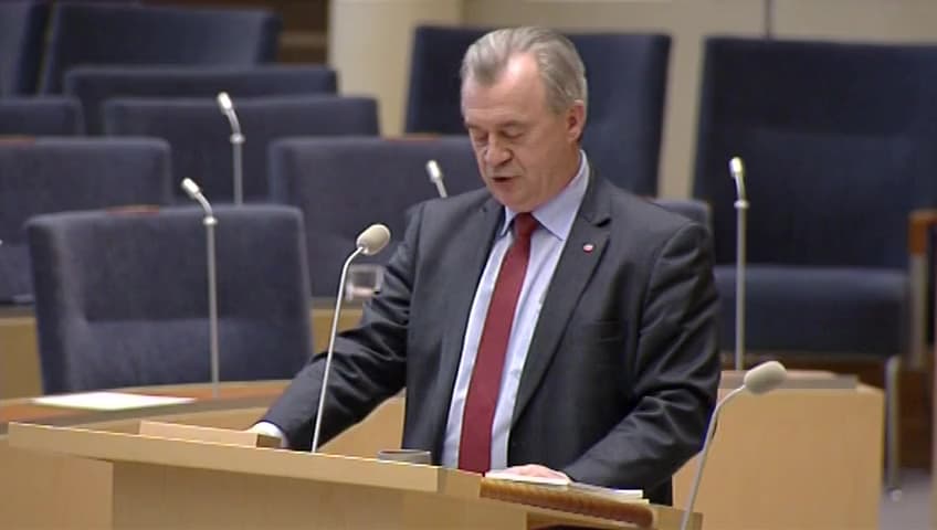 Stillbild från Interpellationsdebatt, Myndighetskrav som försvårar rationellt lantbruk