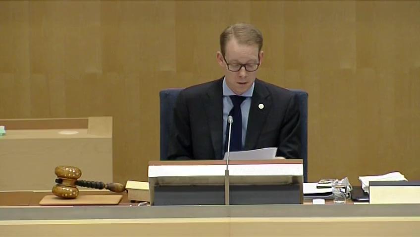 Stillbild från Debatt om förslag, Migration och asylpolitik