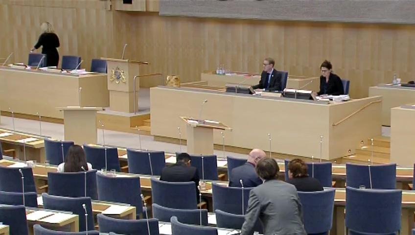 Stillbild från Debatt om förslag, Granskning av meddelande om att förbättra den inre marknaden
