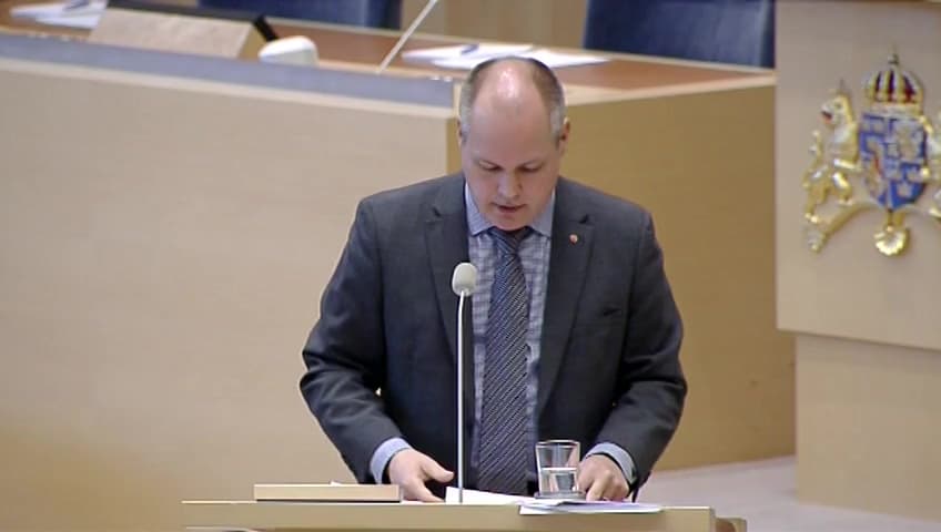 Stillbild från Interpellationsdebatt, Situationen på våra asylboenden