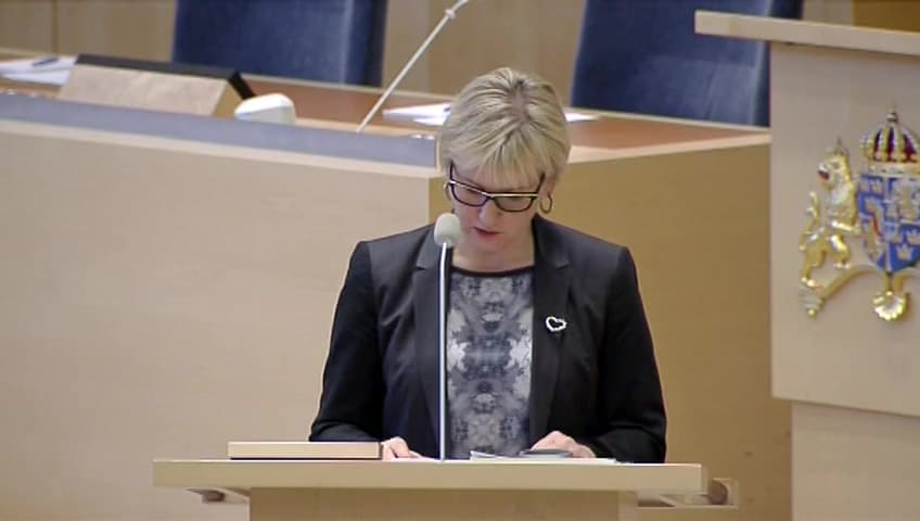 Stillbild från Interpellationsdebatt, Sveriges Västsaharapolitik