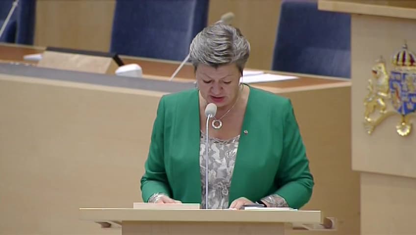 Stillbild från Interpellationsdebatt, Regeringens hantering av fas 3