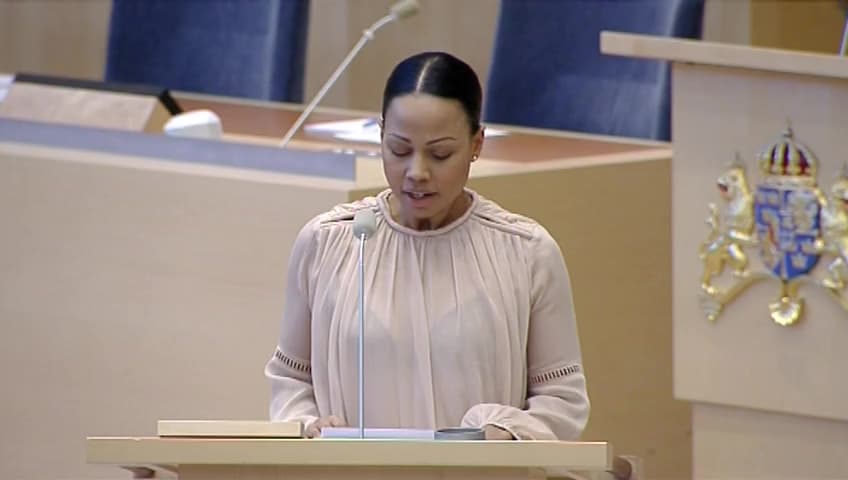 Stillbild från Interpellationsdebatt, Radio- och tv-avgiften