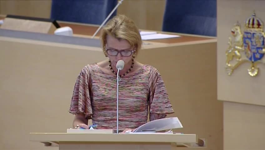Stillbild från Interpellationsdebatt, Barnäktenskap