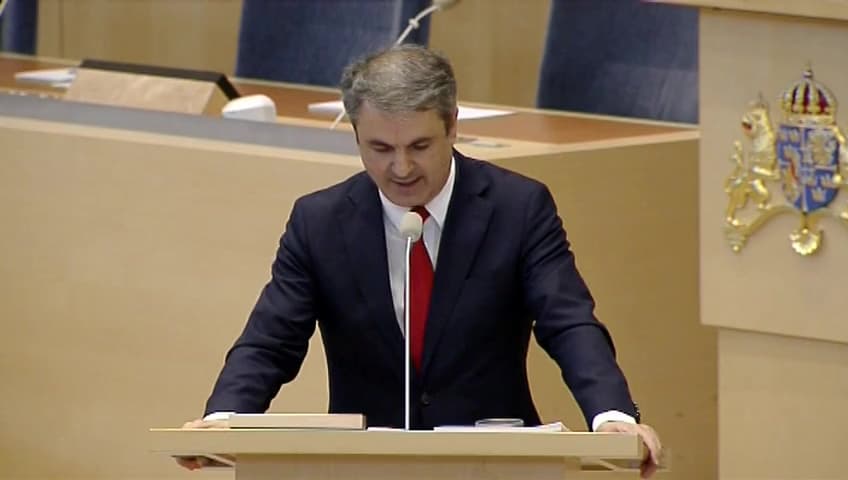 Stillbild från Interpellationsdebatt, Energipolitiken