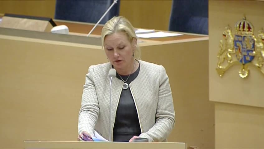 Stillbild från Interpellationsdebatt, Avtalsbrott och budgettrixande med det västsvenska paketet